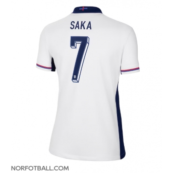 Billige Fotballdrakt England Bukayo Saka #7 Replika Hjemmedrakt Dame EM 2024 Kortermet